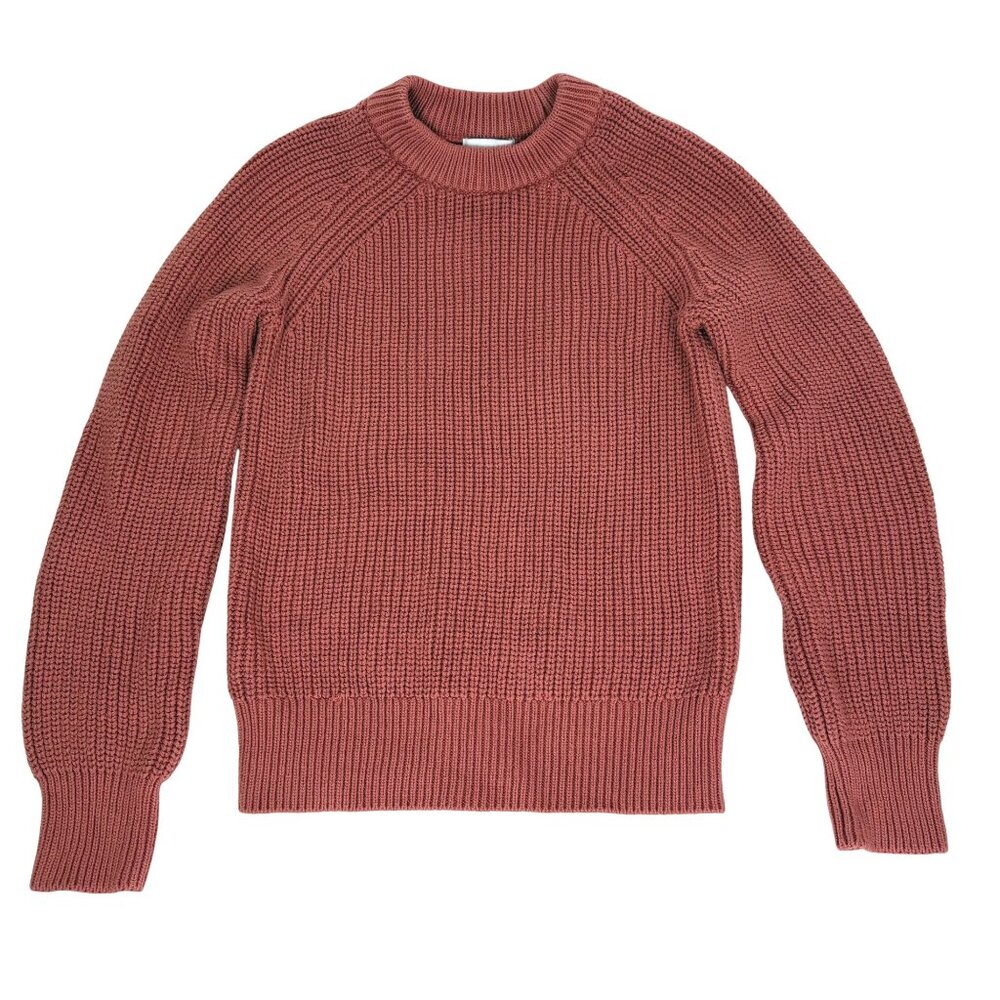 Evereve Cable-Knit Sweater Crew-Neck Cotton Sz. XS